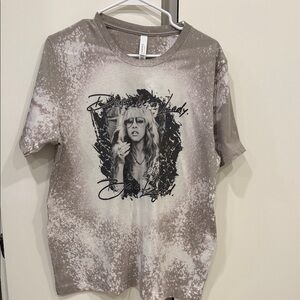 Graphic Print Women's T-Shirt - Brown